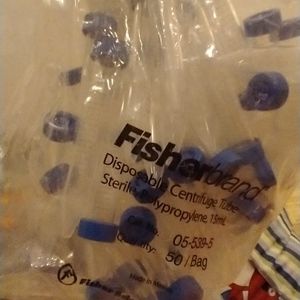 New 50 Fisher scientific 15ml tubes to use as party decoration or for shots